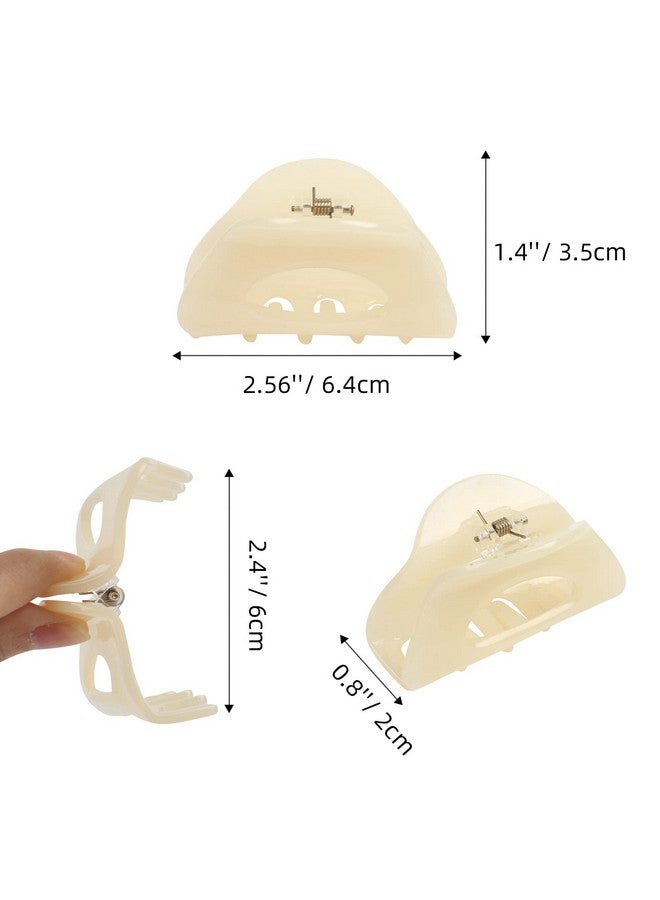 VinBee 3 Pack Hair Claw Clips, Cellulose Acetate Cutout Tortoise Shell Barrettes Claw Clips, Celluloid Leopard Print Stylish Hair Accessories For Women Girls French Design Hair Crab Clamps - Image 5