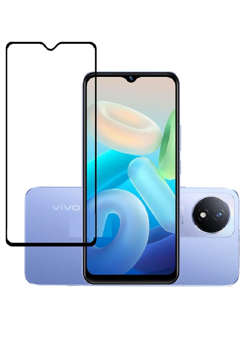 Super Tempered Glass Screen Protector 5D Designed For vivo Y02s Full Glue Edge to Edge Full Screen Coverage And Bubble Free - Image 1