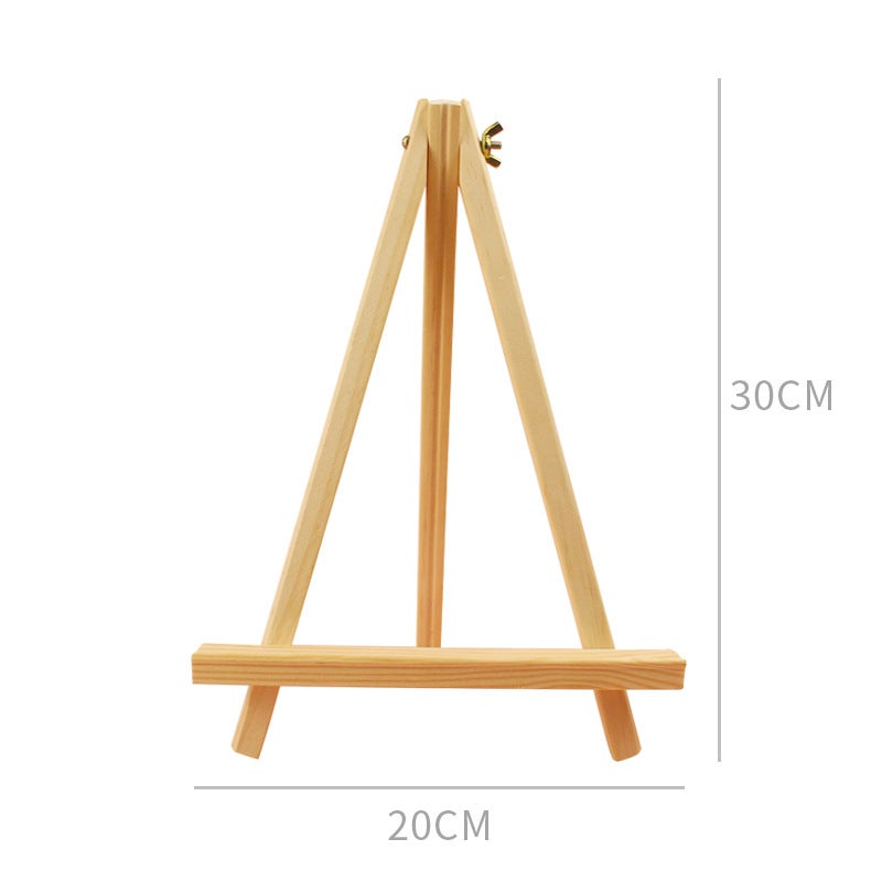 Log Material Mini Small Easel Frame Set Log Material Children'S Sketch Painting Easel Desktop Tripod - Image 1