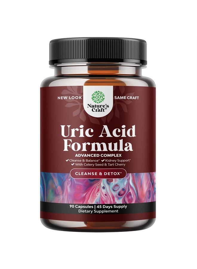 Natures Craft Herbal Uric Acid Cleanse and Detox - Essential Daily Kidney Cleanse and Uric Acid Support for Adults - Joint Support Supplement and Detox Cleanse with Tart Cherry Extract Capsules for Men and Women - Image 5