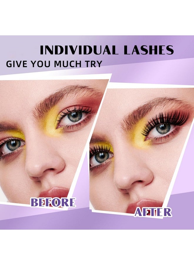 B&qaugen Diy Lash Extension Kit 280Pcs Individual Lashes Cluster D Curl Eyelash Extension Kit Lash Clusters With Lash Bond And Seal And Lash Applicator Tool For Self Application (Kit,30D+40D-9-16Mix) - Image 3