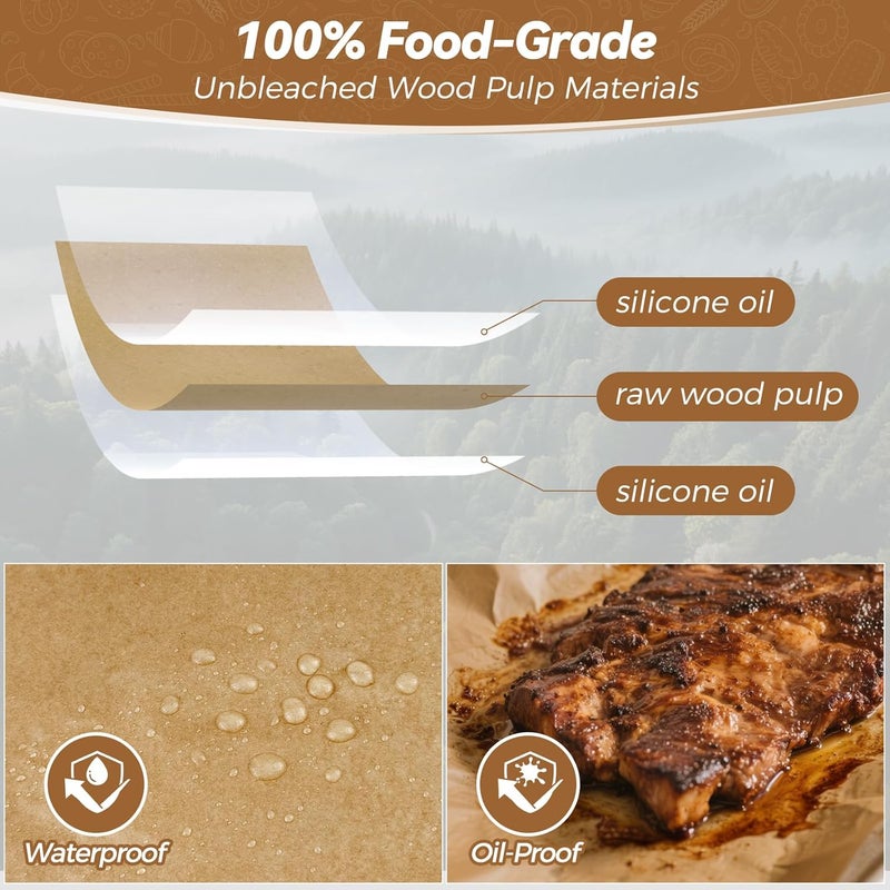 Tripho 360 Count 9"x 13" Heavy Duty Parchment Paper Sheets for Baking, No-Stick & No-Leak Unbleached Baking Paper, Pre-cut Half Parchment Paper Sheets for Oven, Air Fryer, Microwave - Image 4