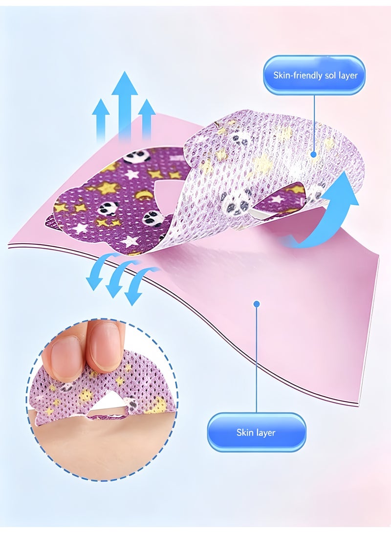 30Pcs Kids Sleep Strips -With Nasal Patch， Gentle Mouth Tape for Anti-Snoring, Nose Breathing Improvement, and Better Night Sleep - Image 5