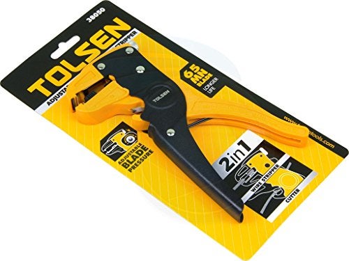 TOLSEN Heavy Duty Self Adjustable Automatic Cable Wire Stripper Cutter Pliers - Image 1