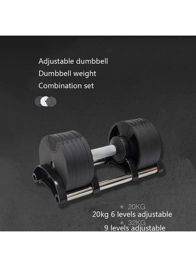 مارشال فيتنس، قطعة واحدة من الدمبل متعددة الوظائف، دمبل قابلة للتعديل لمدة ثانية واحدة لتغيير الوزن تلقائيًا، دمبل رجالي منزلي، وزن الذراع، دمبل 1 × 32 كجم-MF-8070 - Image 4