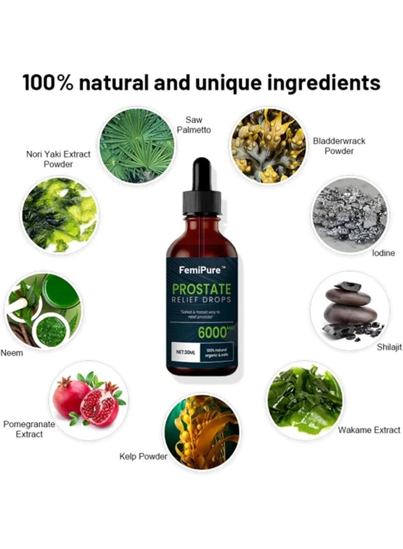 GUGER Prostate Treatment Drops, Prostate Relief Drops, Natural Herbal Drops for Prostate, Promote Urinary Function, Restore Control and Confidence - Image 2