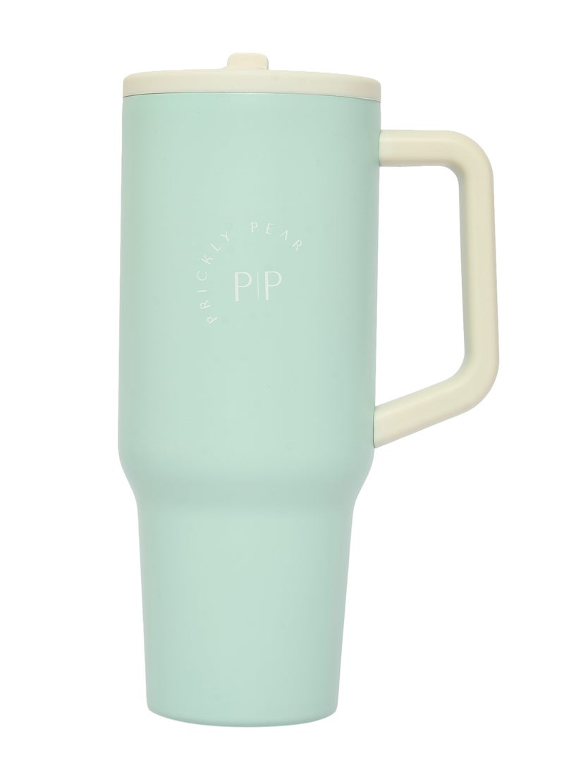 Prickly Pear Stainless Steel 30 Oz Hydrator 2.0 Water Bottle, Sage & Cream Logo - Image 2