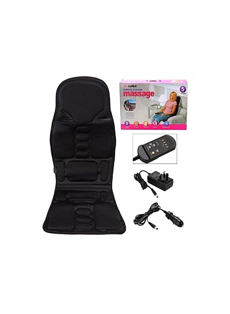 Generic Electric Massager And Accessories Massage Seat Cushion For Lower Back Thighs/Black Heated Pad For Back With Vibration Motors/Soft Memory Foam Back Massager With Heat For Chair Or Home Couch  - Image 1