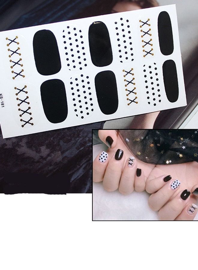 14-Pieces False Nails Sticker