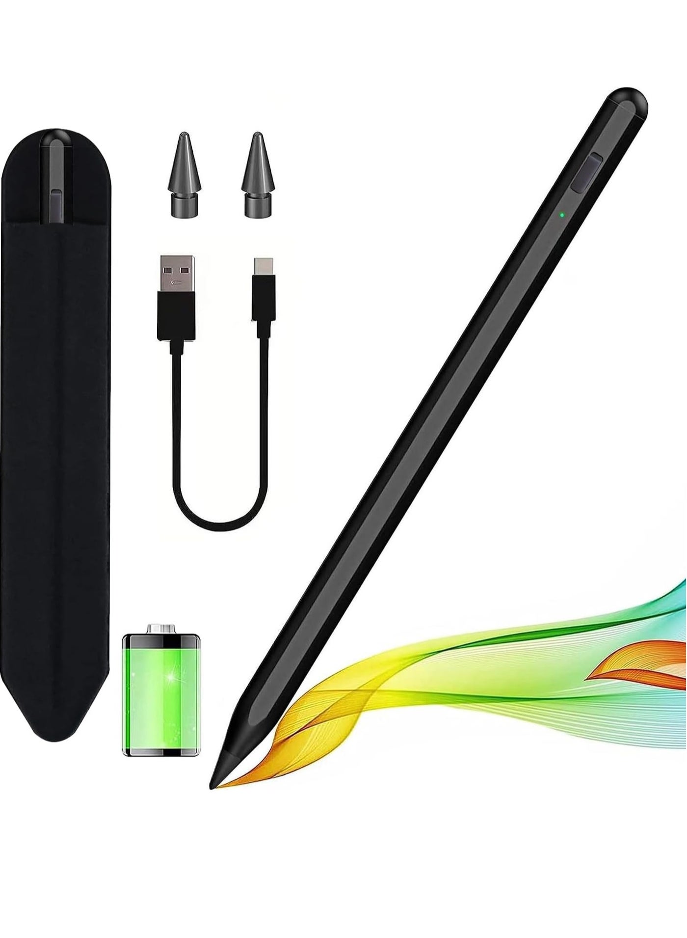 general Stylus Pen for iPad 2018-2026 with Palm Rejection, Apple Pencil for Apple iPad 10th/9th/8th/7th/6th Gen, iPad Pro 11/12.9 inch, New iPad Air 2024 11&13-inch(M2) /5th/4th/3th Gen, iPad Mini 6th