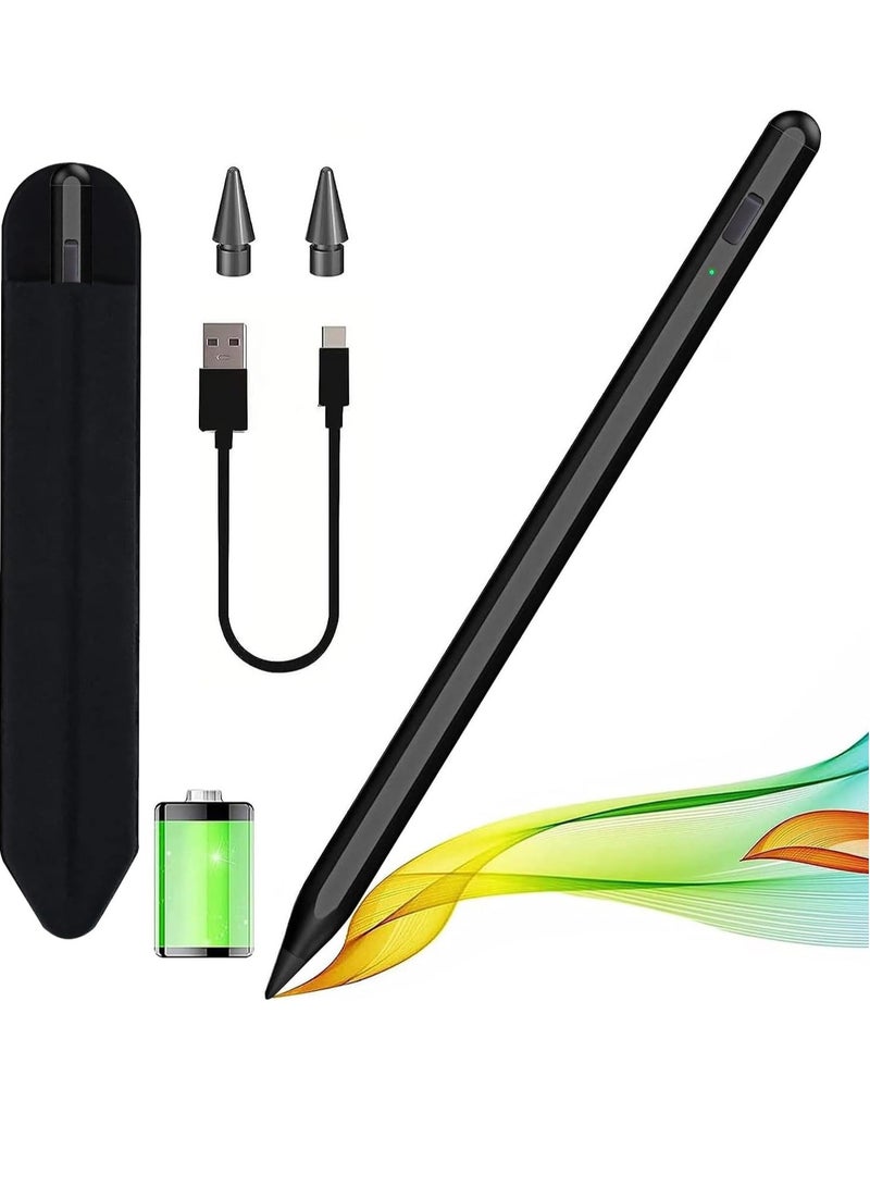 General Stylus Pen for iPad 2018-2024 with Palm Rejection, Apple Pencil for Apple iPad 10th/9th/8th/7th/6th Gen, iPad Pro 11/12.9 inch, New iPad Air 2024 11&13-inch(M2) /5th/4th/3th Gen, iPad Mini 6th/5th Gen  - Image 1