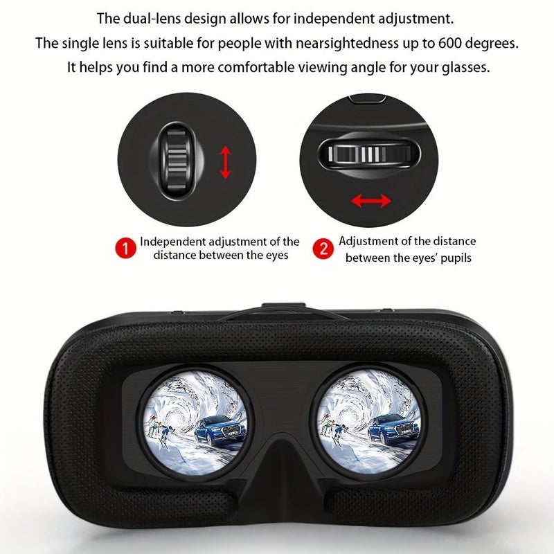 Model RTEGD4 Plus Ultra Realistic Virtual Reality Glasses 4K High Refresh Rate High Resolution Ultra Wide Angle Immersive Beach Simulation Adjustable Head Strap Heat Dissipation - Image 4