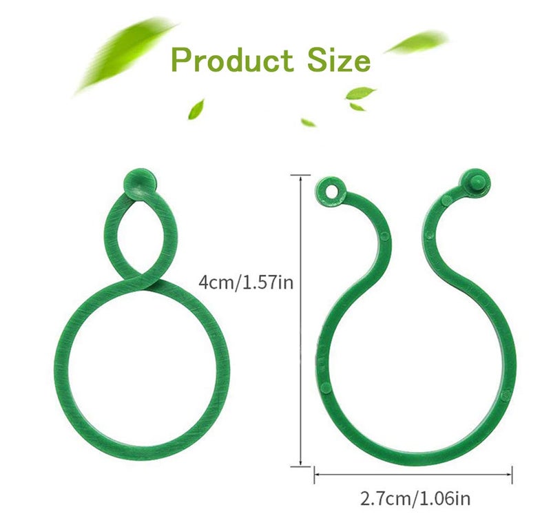 Lohas Select 100 Pcs Plant Twist Clip Ties Garden Plant Support Clips Vegetables Tomato Vine Flower Clips Plant Locks for Securing Plants - Image 2