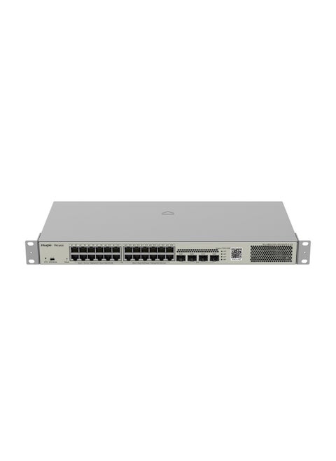 Reyee RG-NBS3100-24GT4SFP-P-V2 28-Port Gigabit Layer 2 Cloud Managed PoE Switch with 24 Gigabit Ethernet Ports, 4 SFP Fiber Uplink Ports, 370W PoE Power Budget, VLAN, QoS, and Advanced Security Features for SMBs