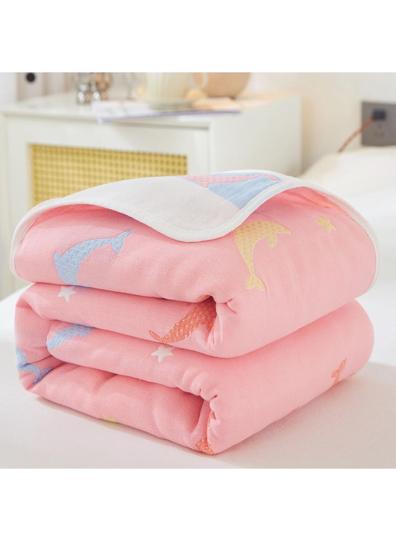 Y&D 120*150cm Six Layer Absorbent Cotton Towel Summer Cool Blanket  - Image 1