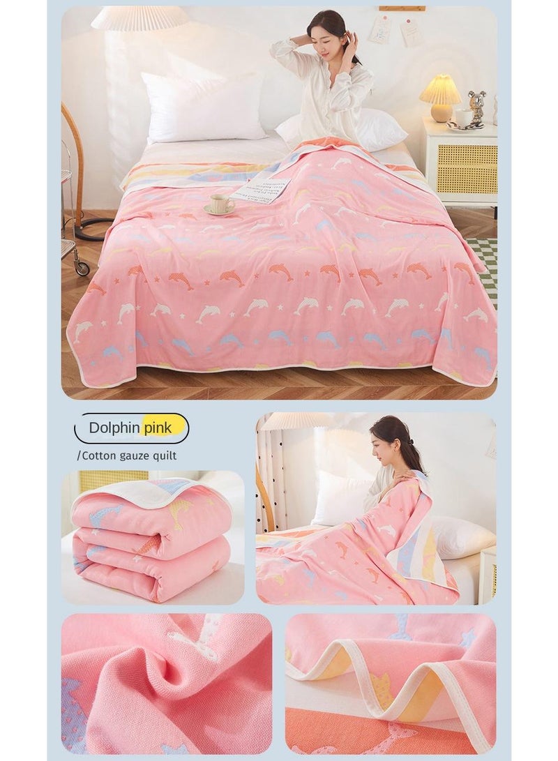 Y&D 120*150cm Six Layer Absorbent Cotton Towel Summer Cool Blanket  - Image 4