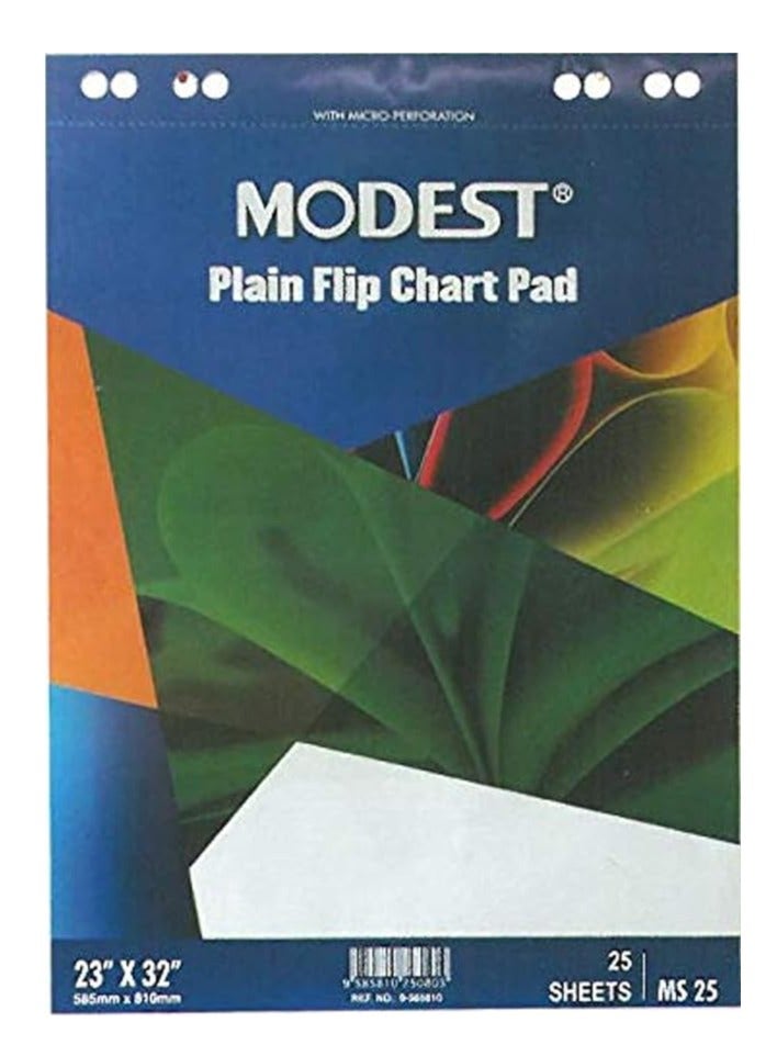 MODEST لوحة الرسم البياني Libra Flip Chart، 20 ورقة، 80 جرامًا لكل متر مربع (585 مم × 810 مم) - Image 1