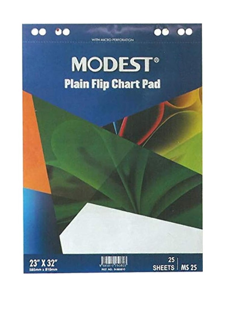 MODEST لوحة الرسم البياني Libra Flip Chart، 20 ورقة، 80 جرامًا لكل متر مربع (585 مم × 810 مم) - Image 2