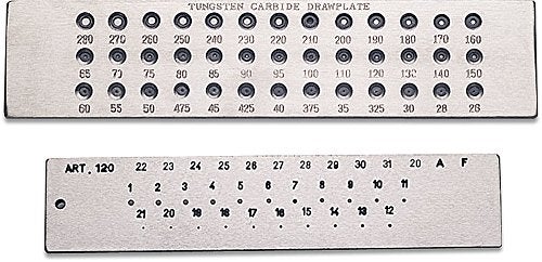 EURO TOOL Drawplate, 2.80 Millimeters to 0.26 Millimeters | DRA-555.00 - Image 3