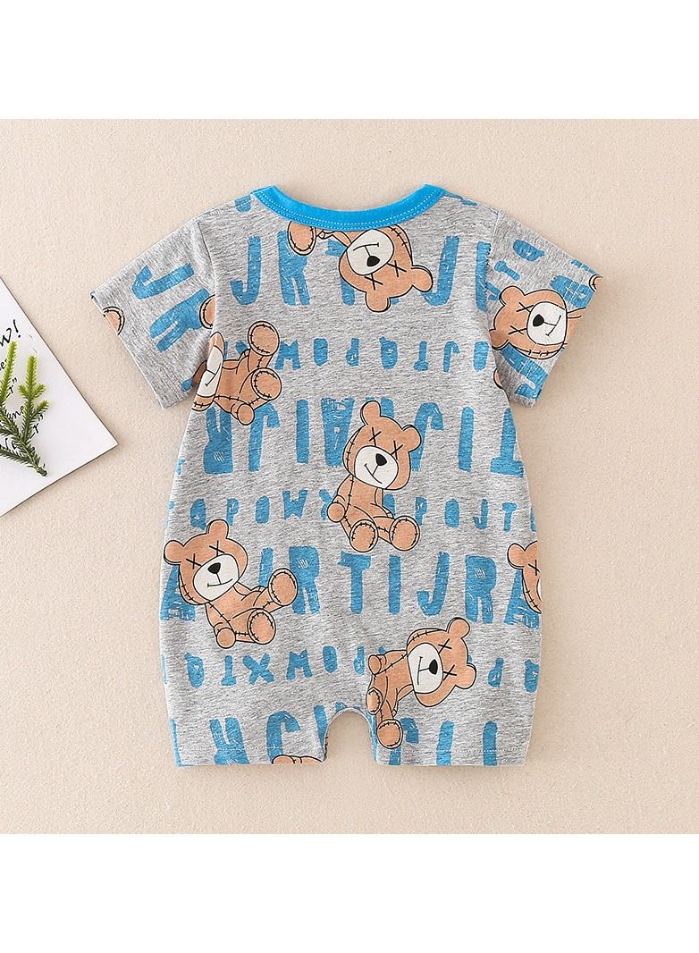 Loquat Baby Summer Thin Bottom Wrap Short Creeper  - Image 2
