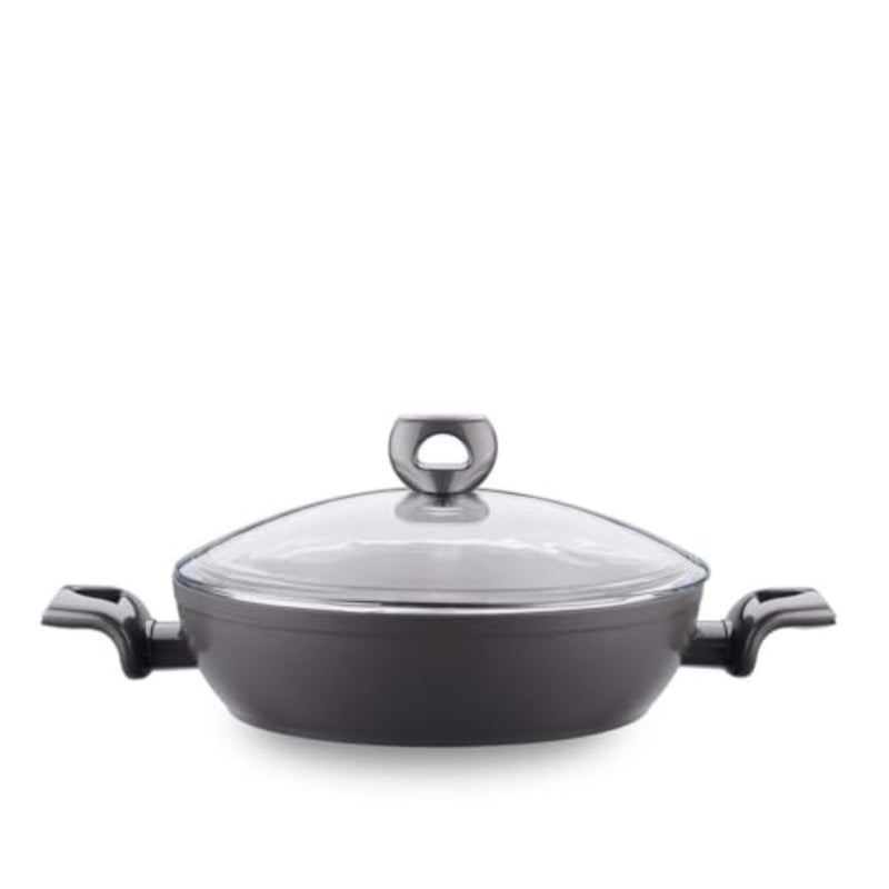 Nora Ceramic Low Casserole 24X5.8 cm/ 2.2 L High-heat-resistant Ceramic Coating Non-stick Cooking Pot - KA3933 - Image 2