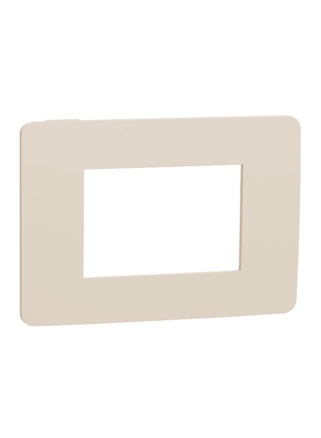 Schneider Electric Unica Studio Cover Frame 1 Gang, 3 Modules, Beige 