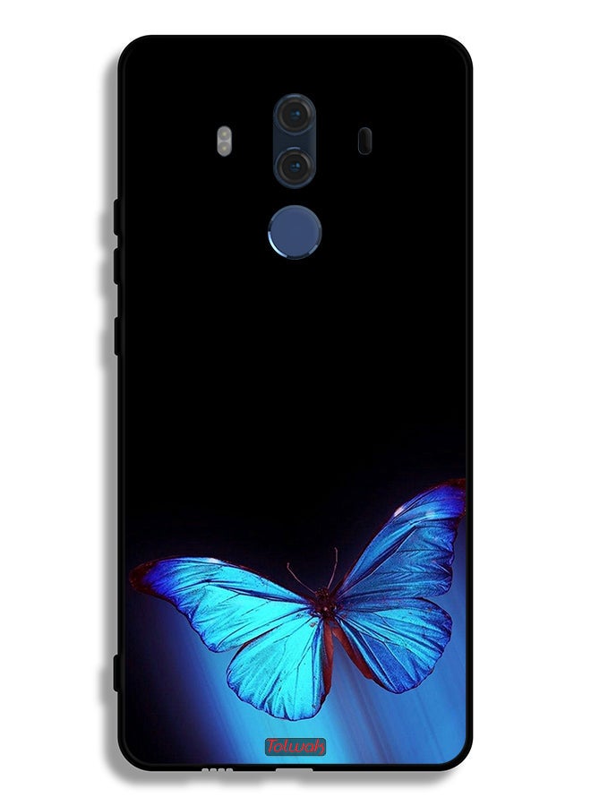Tolwak Huawei Mate 10 Pro Protective Case Cover Butterfly Art - Image 2