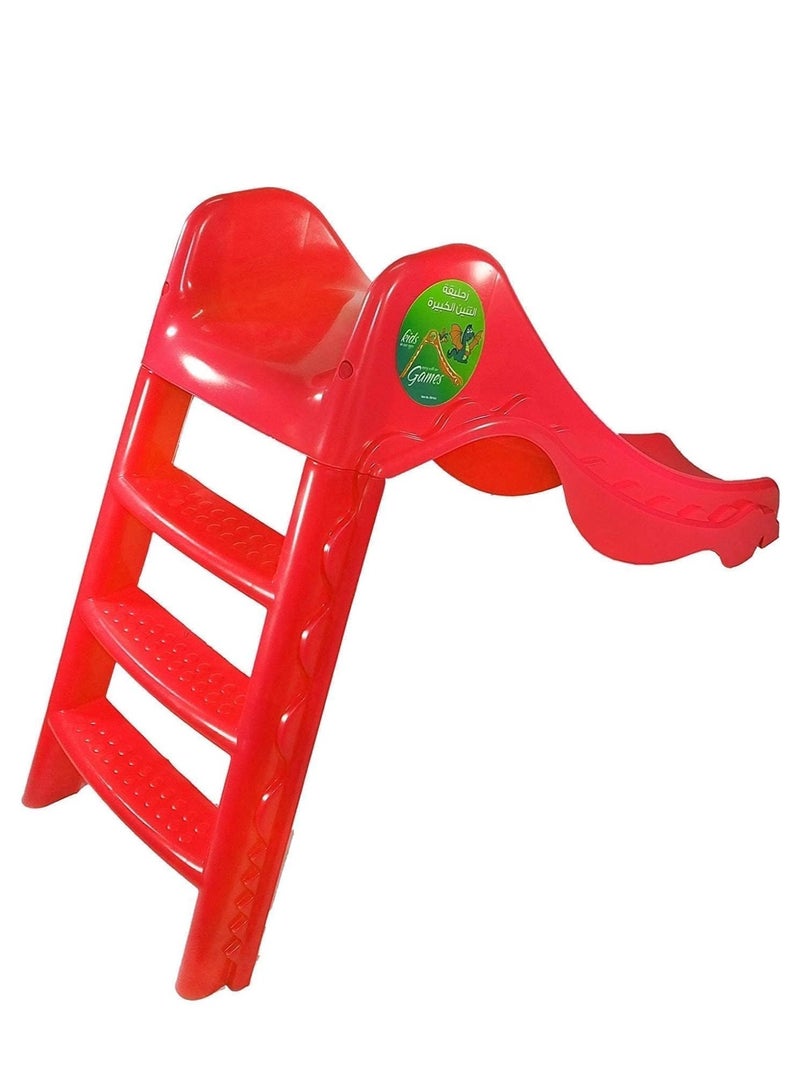 Large 3-Step Plastic Slider Board for Gardens & Kindergartens – Red