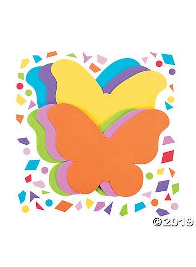 Fun Express Mosaic Foam Butterfly Kit - 24 Pieces - Educational and Learning Activities for Kids - Image 2