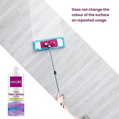 Vooki Eco-Friendly Floor & Surface Cleaner Liquid, Non-Toxic Cleaner for Floors, Hard Surfaces, Tiles, Marble, and Tough Stain Remover, Home and Commercial Use - 500ml (Pack of 1) - Image 4