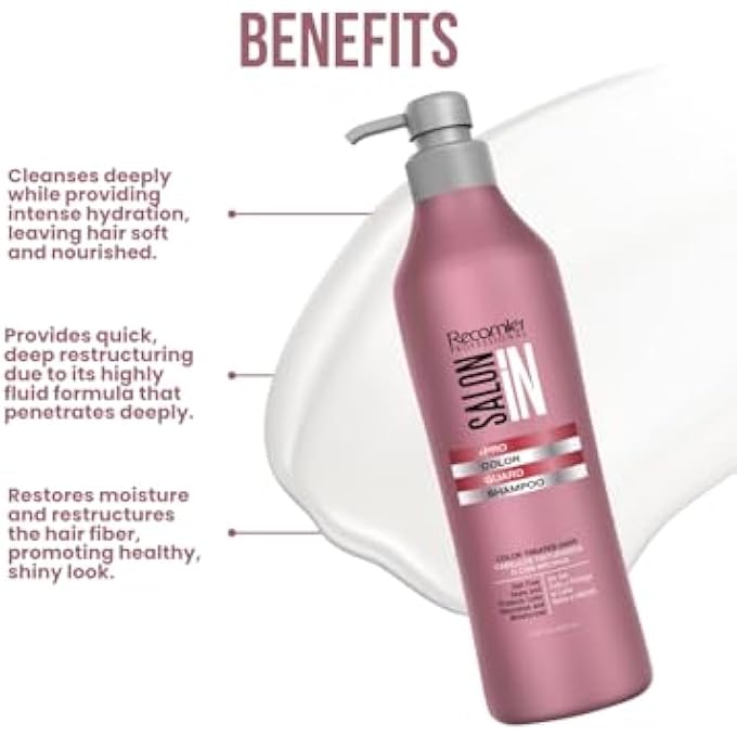 SALON IN 34523 SALT FREE DYED HAIR SHAMPOO CHAMPU PARA CABELLO TENIDO 980ML - Image 3