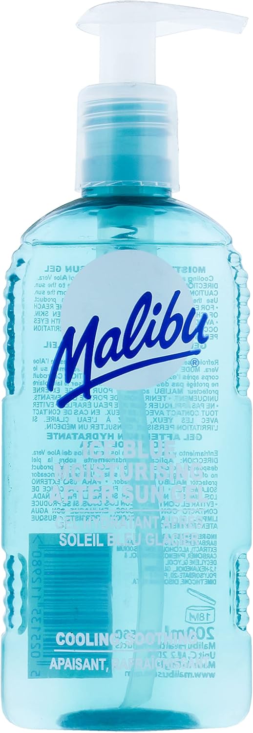 Malibu Sun After Sun Care Cooling and Soothing Moisturising Gel Ice Blue 200ml