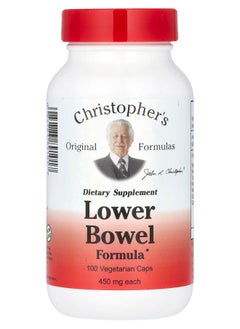 Christopher's Original Formulas Lower Bowel Formula 900 mg 100 Vegetarian Caps (450 mg per Capsule) 