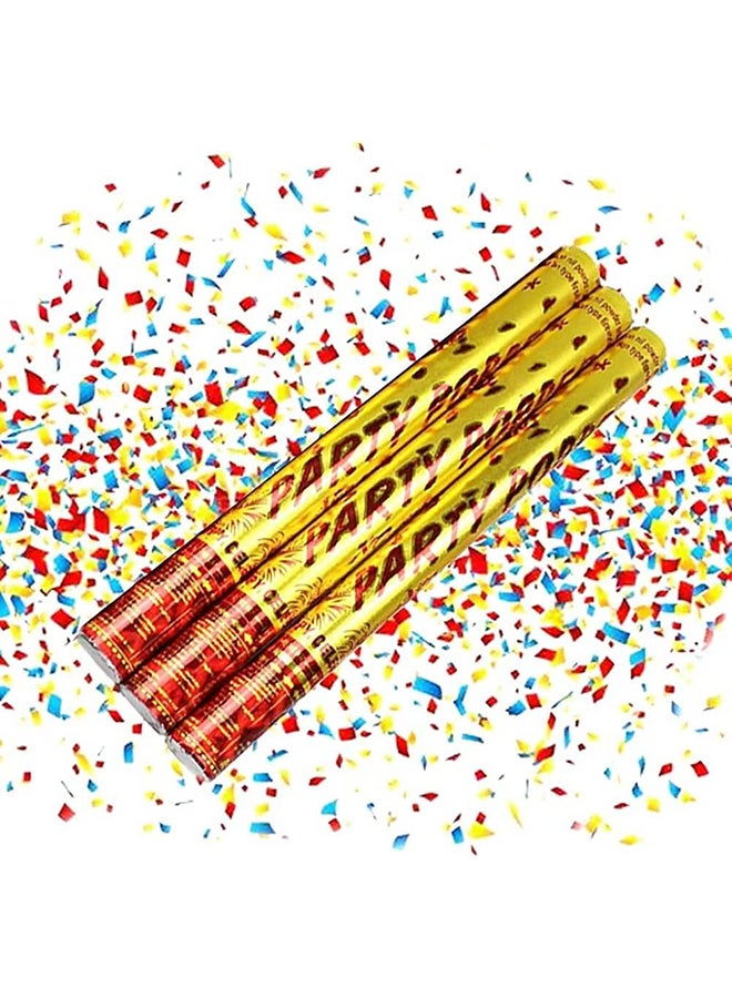 12-Pack of 30cm Party Poppers with Colorful Confetti - Add Fun and Excitement to Your Celebrations, Wedding, Parties, Graduation! - Image 1