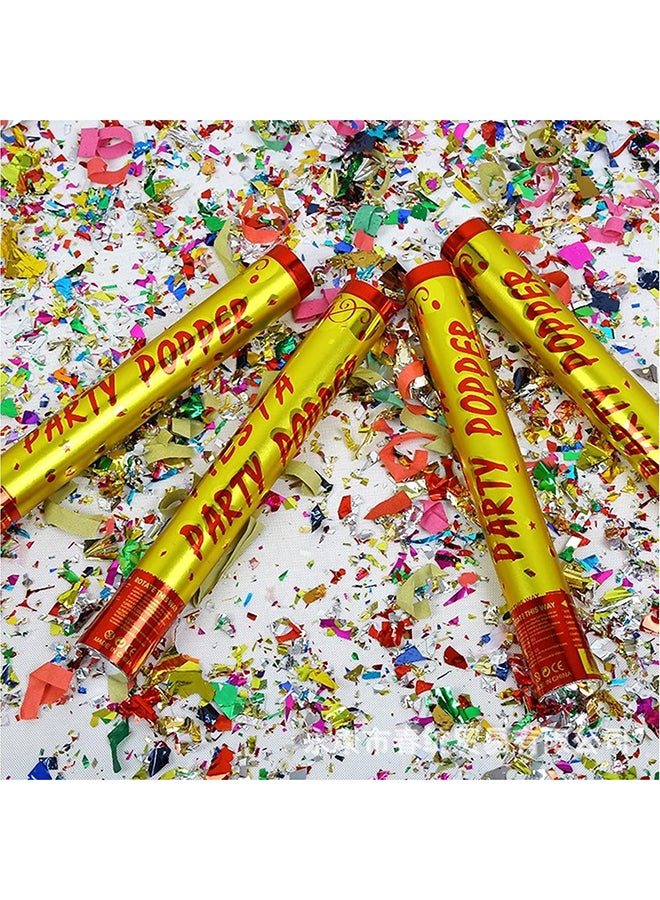 12-Pack of 30cm Party Poppers with Colorful Confetti - Add Fun and Excitement to Your Celebrations, Wedding, Parties, Graduation! - Image 2
