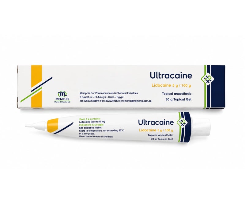 MEMPHIS Ultracaine 5%  Gel 30 gram Original - Image 2