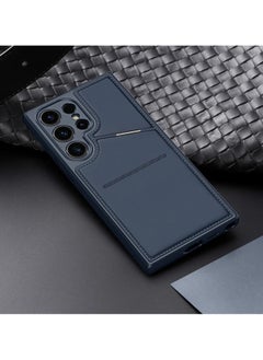DUX DUCIS DUX DUCIS Case for Samsung Galaxy S24 Ultra Case Wallet with Kickstand and Credit Card Holder Compatible with MagSafe Leather Heavy Duty Protective Case Cover (Blue)  - Image 4