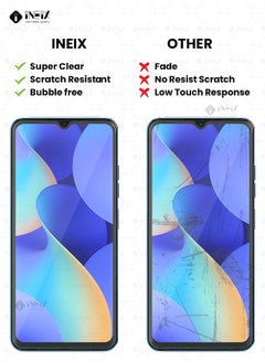 INEIX 3 Pieces Tempered Glass Screen Protector For Tecno Spark 10c-Clear  - Image 4
