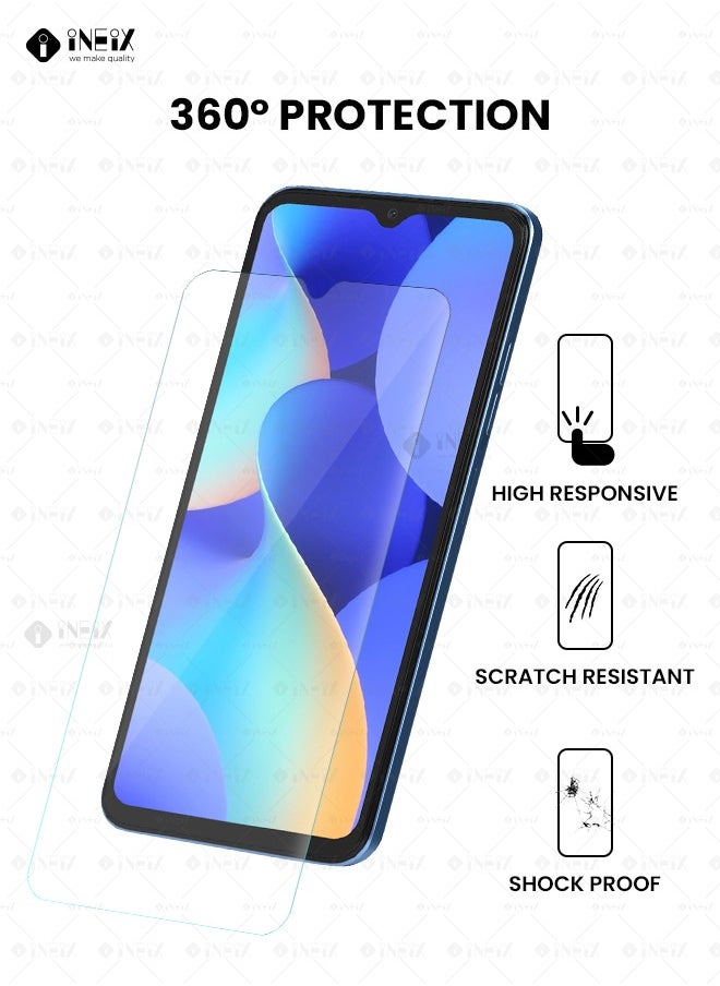 INEIX - 3 Pieces Tempered Glass Screen Protector For Tecno Spark 10c-Clear - Image 1