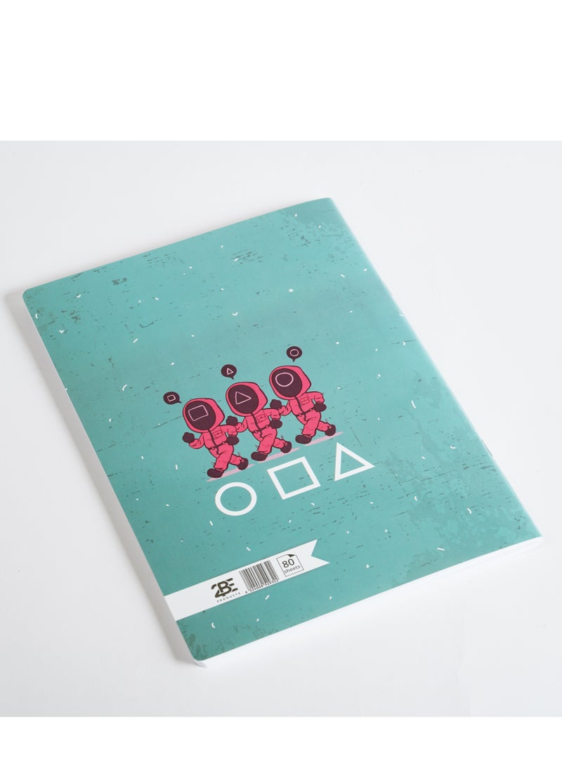 A4 Stapled Notebook Size (29.7*21) 60 Sheets
