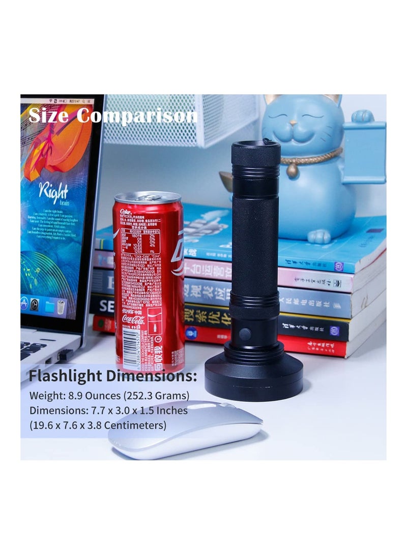 UV Flashlight Powerful Large 100 LED Black Light Flashlight Super Bright Blacklight Flashlight UV Light Pet Urine Detector Light Use for Dog Cat Urine Detection Scorpions Resin Curing - Image 3