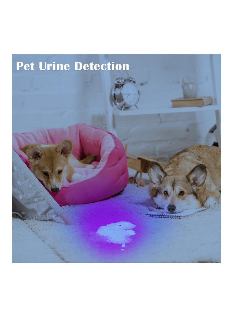 UV Flashlight Powerful Large 100 LED Black Light Flashlight Super Bright Blacklight Flashlight UV Light Pet Urine Detector Light Use for Dog Cat Urine Detection Scorpions Resin Curing - Image 4