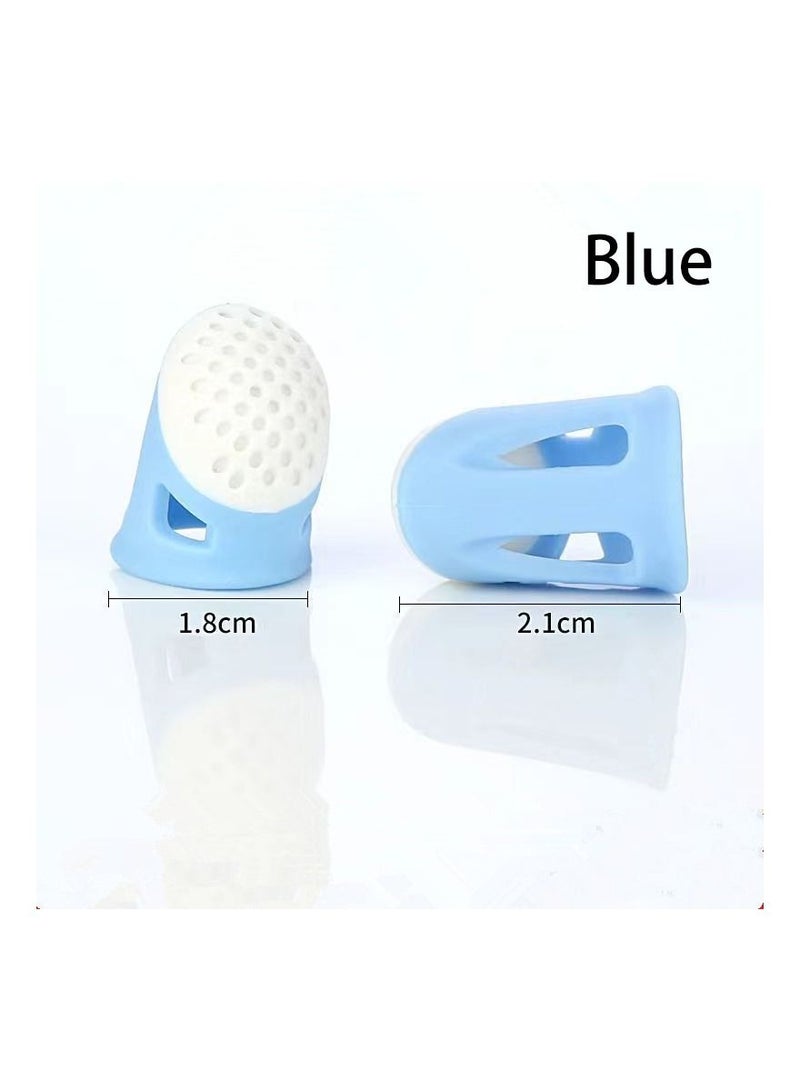 5 Pcs Finger Protectors, Silicone Thimble Anti-Slip for Sewing - Image 2