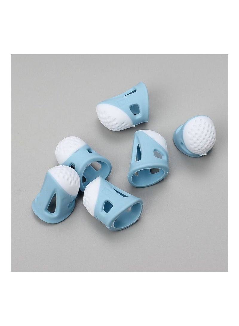 5 Pcs Finger Protectors, Silicone Thimble Anti-Slip for Sewing - Image 5