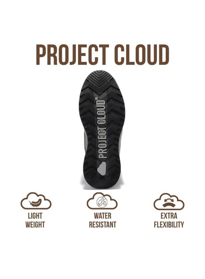 Project Cloud Waterproof Boots for Women - Memory Foam Winter Boots for Women, Non-Slip Snow Boots & Winter Shoes, Womens Boots Shoes Women Footwear - Women Boots Shoe Lace (Rhianon, BLK, 8.5) - Image 5