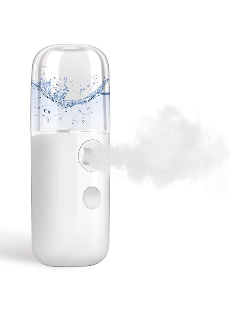 Portable Nano Facial Mist Sprayer, USB Rechargeable Face Mister with 30ml Water Tank for Skin Hydration, Makeup Refresh and Eyelash Extension Care, Assorted Colors - Image 1