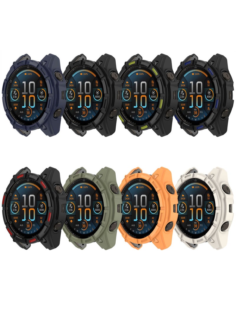 Cover Compatible with Garmin Enduro 3 Soft TPU Scratch-Resistant Watch Protective Case (Black) - Image 3