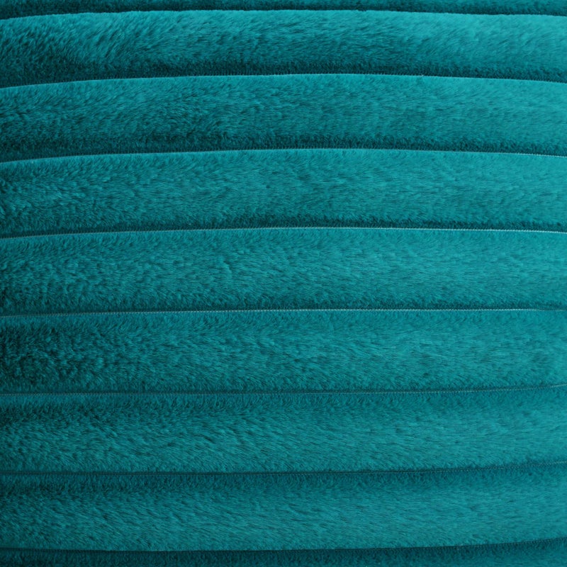 FUTEI TEAL GREEN MAND STRINESITION COPOLOW COVERS 24 × 24 بوصة مجموعة من 2 ربيع مربع الأريكة الأريكة EURO PANDIN - Image 4