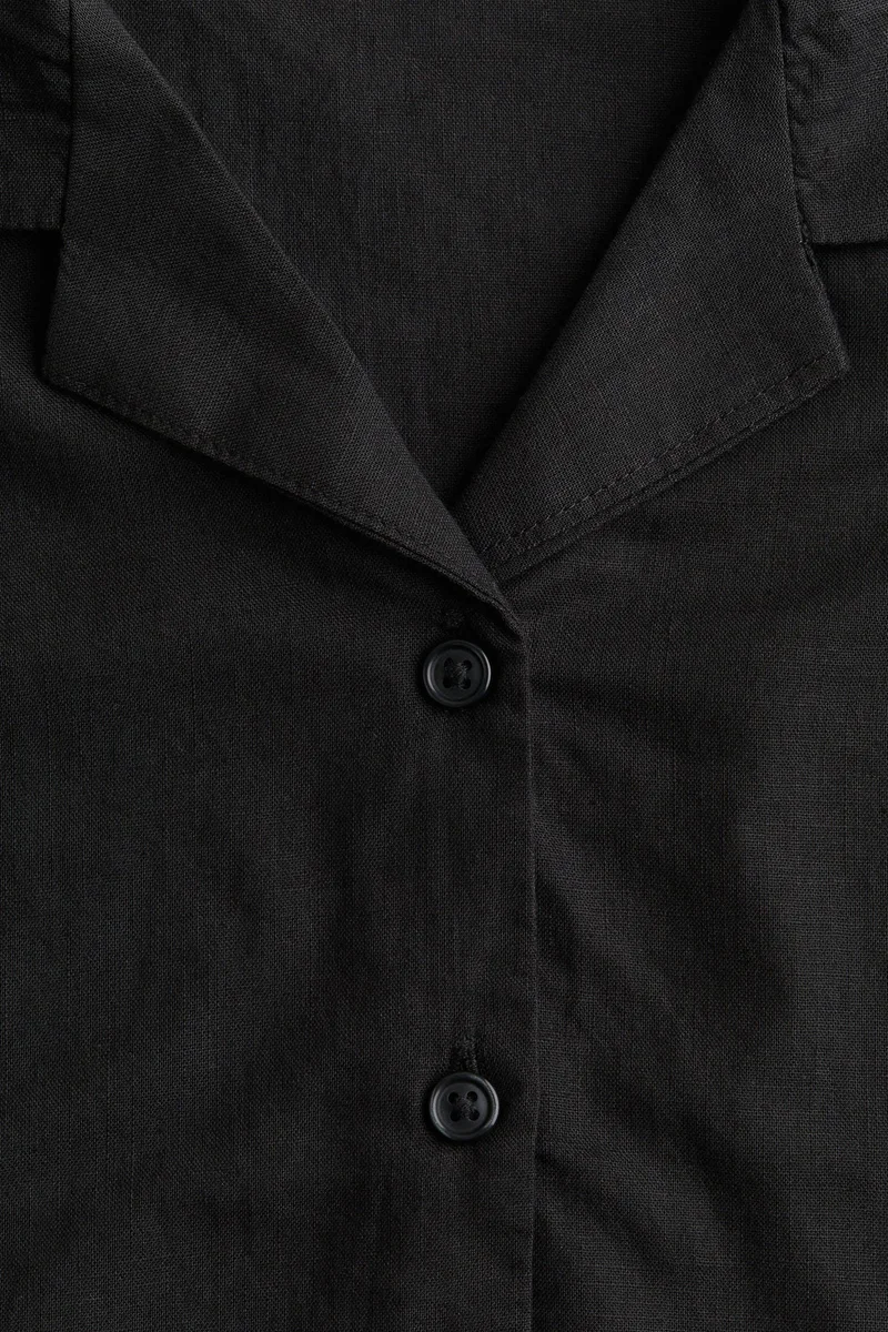 اتش اند ام Cropped knot-detail shirt