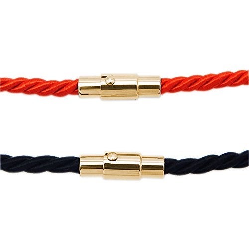 MOAMUN 20PCS Cord End Caps for Jewelry Making, Magnetic Clasps for Leather with Locking Leather Rope Necklace/Bracelet Buckle(Silver+Gold 3mm) - Image 2